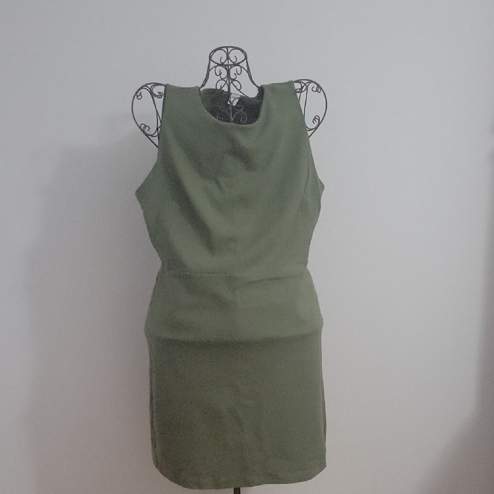 Old Navy Sage Green Sleeveless Mini Dress